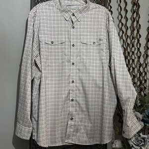 Drake Burgundy/Gray/Wht Waterfowl XL Shirt